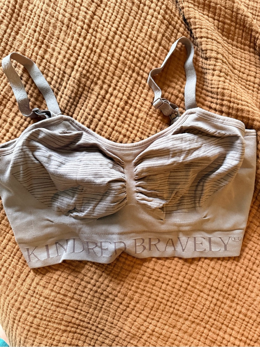 Kindred Bravely Mauve Nursing Bralette with Removable Cups
